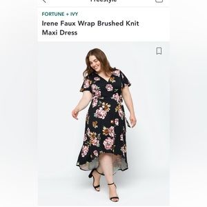 Fortune and ivy wrap dress new with tags